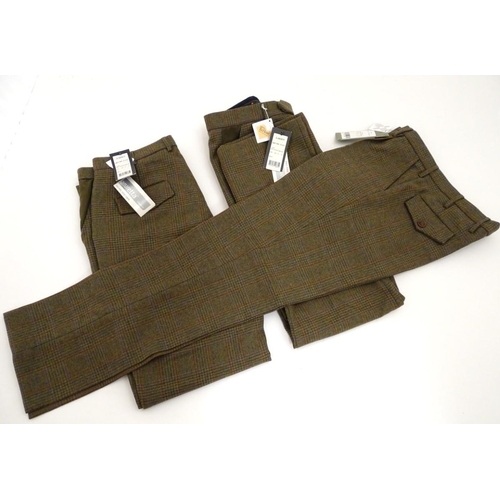 299 - Three pairs of Laksen tweed trousers, UK size 37 (3)