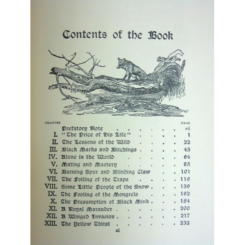 9 - Book: '' Red Fox '' by Charles G.D. Roberts, published by Duckworth & Co. London 1913,  hardback wit... 