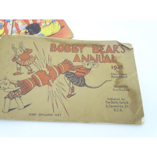 188 - Three early 20thC children's books, Bobby Bears Annual 1925, We Do Love Mary Mouse, by Enid Blyton, ... 