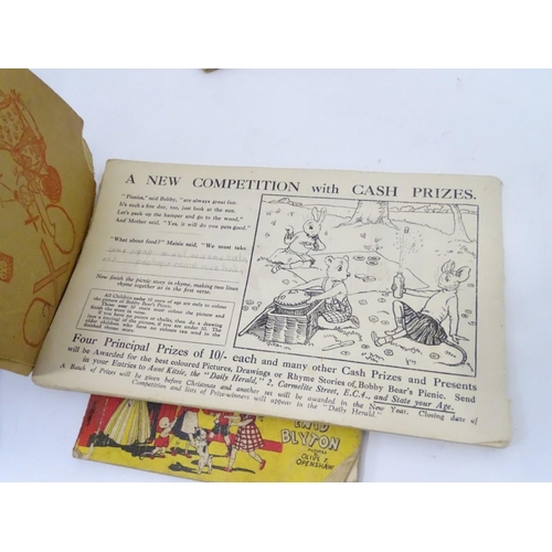 188 - Three early 20thC children's books, Bobby Bears Annual 1925, We Do Love Mary Mouse, by Enid Blyton, ... 