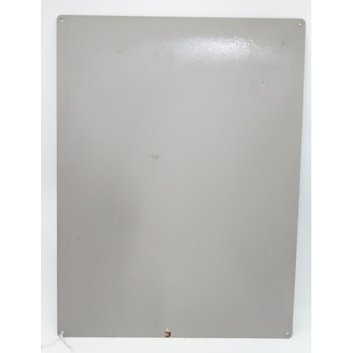 194 - A 21stC metal sign, 15 3/4'' x 11 3/4'' wide, 'Budding Chefs' 'Learn to cook with this easy guide'