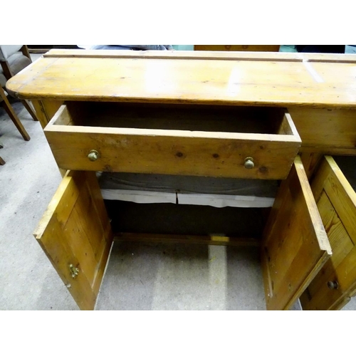 195 - A pine dresser base / sideboard