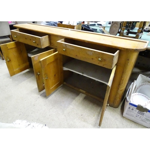 195 - A pine dresser base / sideboard