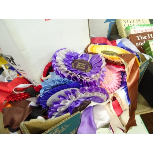 207 - A large quantity of miscellaneous items to include trophies, lamps, books, ceramics, etc