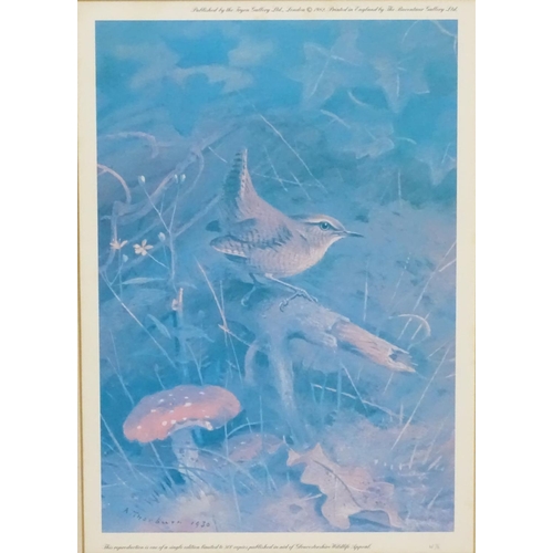 214 - After Archibald Thornburn (1860-1935), 3 limited edition coloured prints for Tryon Gallery, Ornithol... 