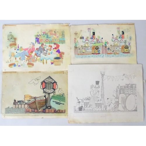 215 - Amanda Hone (1964), Acrylic on box canvas 2004, ' Mexican Wave ', Signed lower left and verso , labe... 