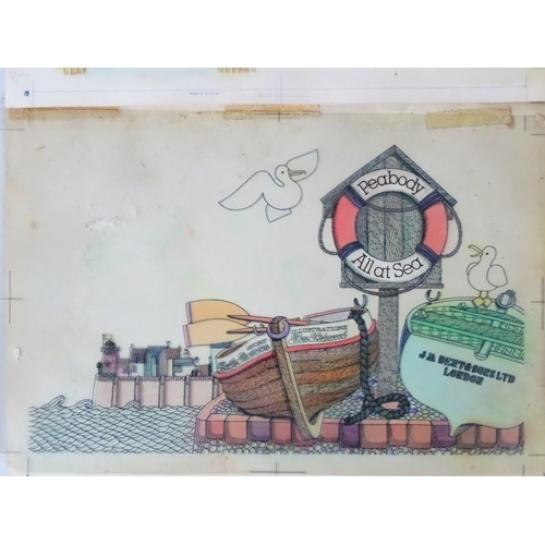 215 - Amanda Hone (1964), Acrylic on box canvas 2004, ' Mexican Wave ', Signed lower left and verso , labe... 