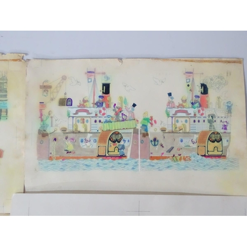 215 - Amanda Hone (1964), Acrylic on box canvas 2004, ' Mexican Wave ', Signed lower left and verso , labe... 