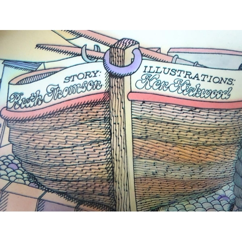 215 - Amanda Hone (1964), Acrylic on box canvas 2004, ' Mexican Wave ', Signed lower left and verso , labe... 