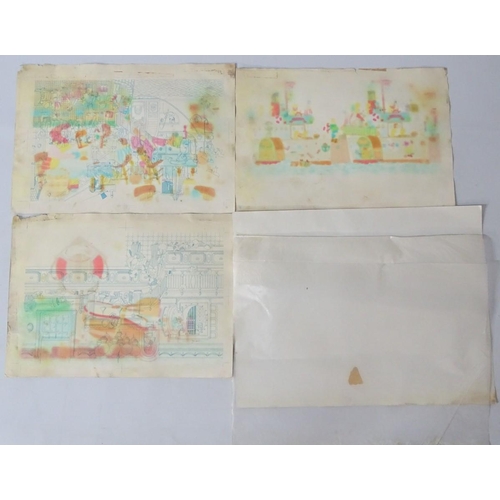 215 - Amanda Hone (1964), Acrylic on box canvas 2004, ' Mexican Wave ', Signed lower left and verso , labe... 