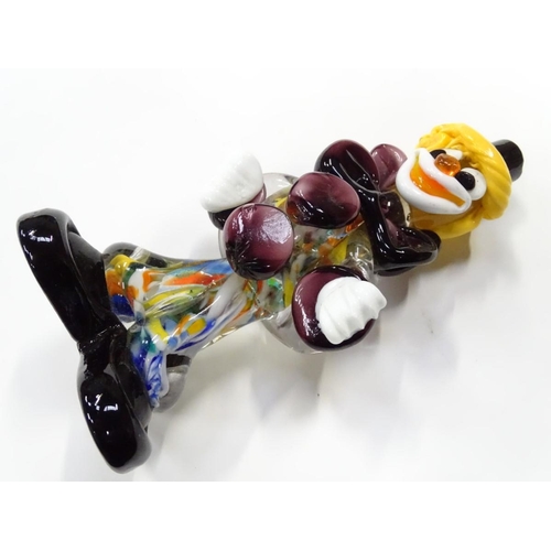 245 - A Murano glass clown