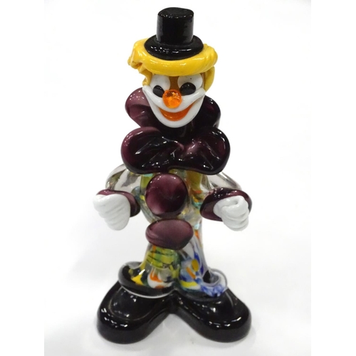 245 - A Murano glass clown