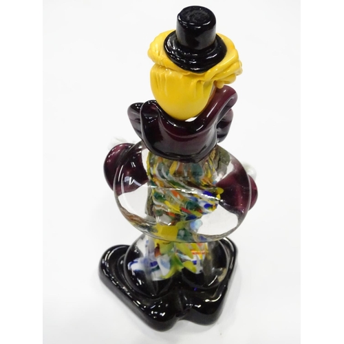 245 - A Murano glass clown