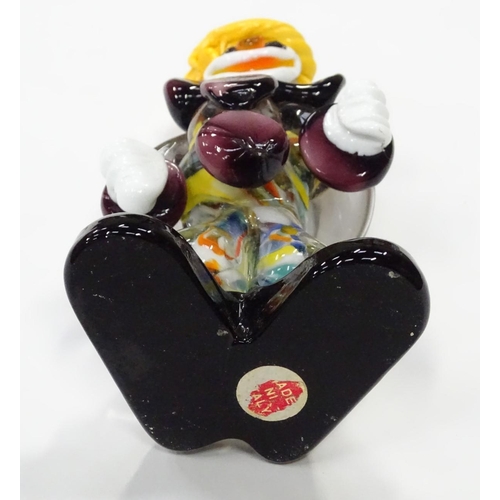 245 - A Murano glass clown