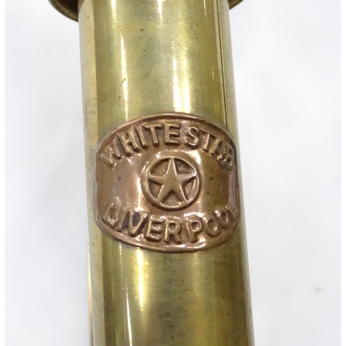 255 - A pair of reproductions 21stC ship cabin lamps / lights