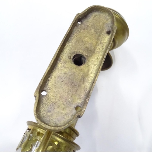 255 - A pair of reproductions 21stC ship cabin lamps / lights