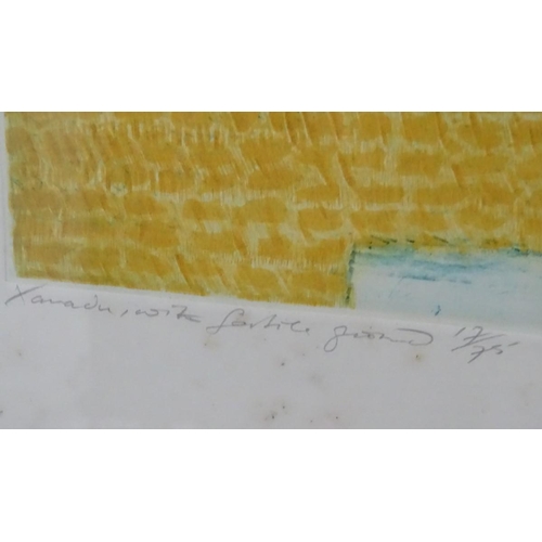 279 - Michael Oelman (1941-),  Etchings (7), 'Xanadu', 'A Mighty Fountain', (17/75) 'There Were Gardens', ... 