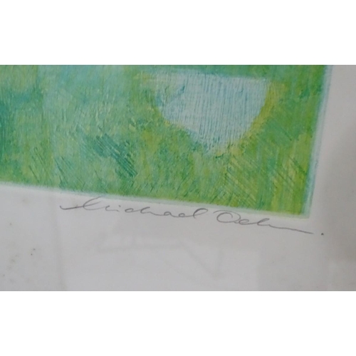 279 - Michael Oelman (1941-),  Etchings (7), 'Xanadu', 'A Mighty Fountain', (17/75) 'There Were Gardens', ... 