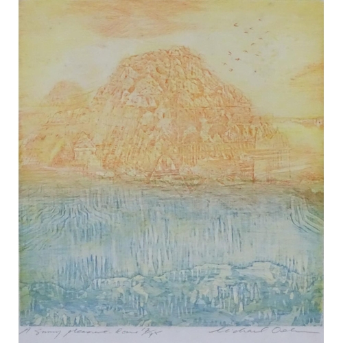 279 - Michael Oelman (1941-),  Etchings (7), 'Xanadu', 'A Mighty Fountain', (17/75) 'There Were Gardens', ... 