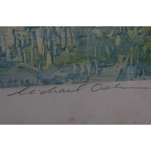 279 - Michael Oelman (1941-),  Etchings (7), 'Xanadu', 'A Mighty Fountain', (17/75) 'There Were Gardens', ... 