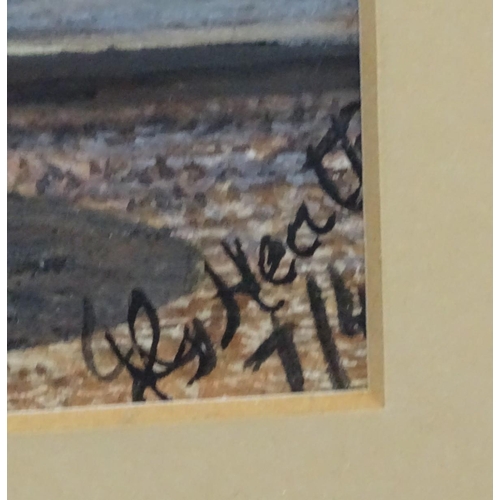 280 - J G Heath, mid XX,  Watercolour and gouache,  East Asian river with boats.  Together with  Nora McCr... 