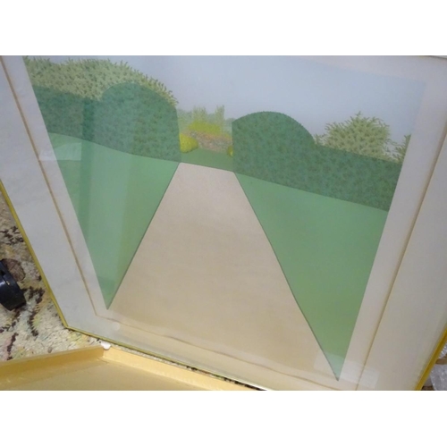 305 - A quantity of pictures, a framed, signed picture of Gary Lineker