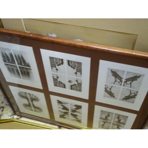 305 - A quantity of pictures, a framed, signed picture of Gary Lineker