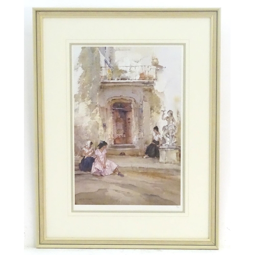 243 - After Sir William Russell Flint (1880 - 1969), Limited Edition Colour print, 'Ancient Doorway Cordes... 