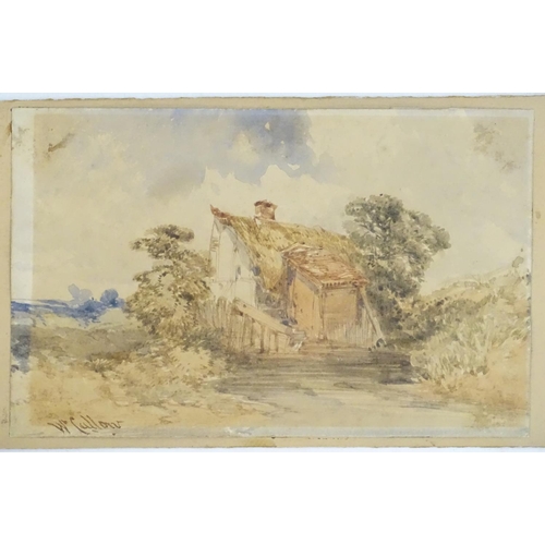 81 - William Callow (1812-1908), English School,  Watercolour,  A country cottage in a landscape,  Signed... 