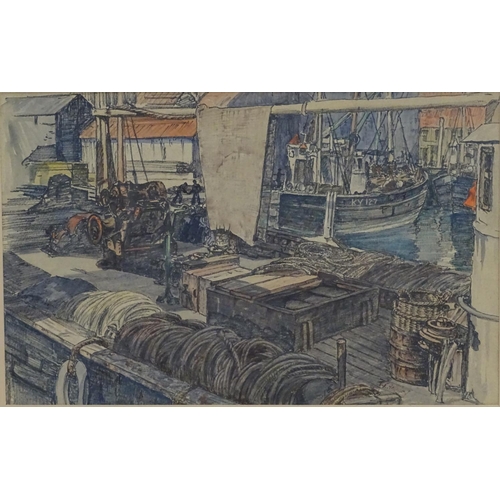 139 - Thomas Symington Halliday (1902-1998), Scottish School,   Watercolour, Pittenweem, Fife, Scotland, A... 