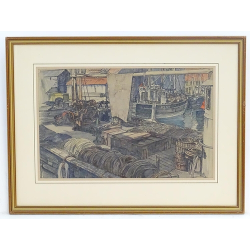 139 - Thomas Symington Halliday (1902-1998), Scottish School,   Watercolour, Pittenweem, Fife, Scotland, A... 