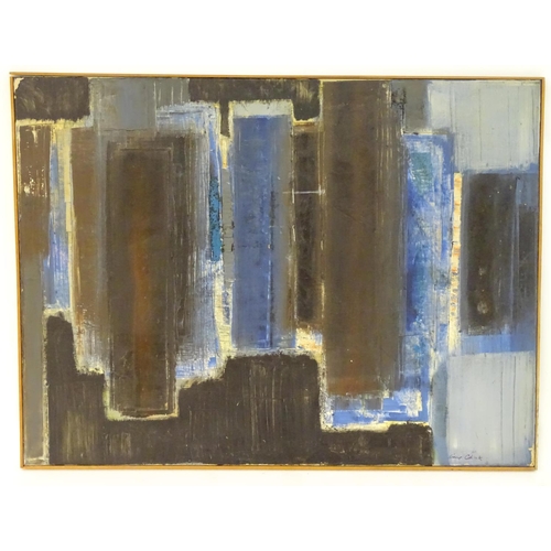 159 - Carl Cheek (1927 - 2011), English School, Oil on canvas, An abstract composition with rectangles. Si... 