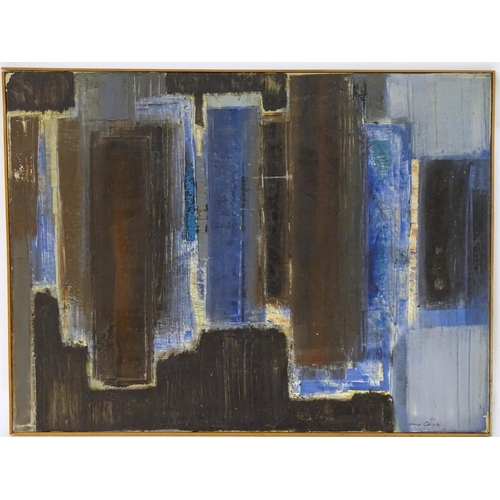 159 - Carl Cheek (1927 - 2011), English School, Oil on canvas, An abstract composition with rectangles. Si... 