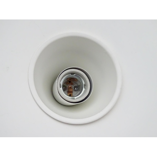 986 - Vintage Retro, Mid-Century: a Nordlux 7663 pendant lamp, white enameled finish, the shade 13 3/4