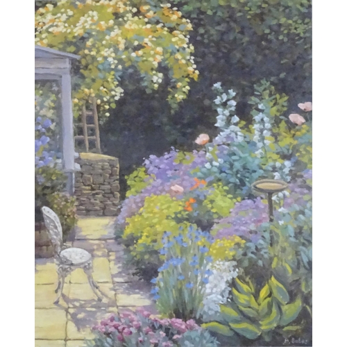1293 - Andrea Bates (b. 1943), Limited edition prints, x3, The Rambling Rose, A country garden with flowers... 