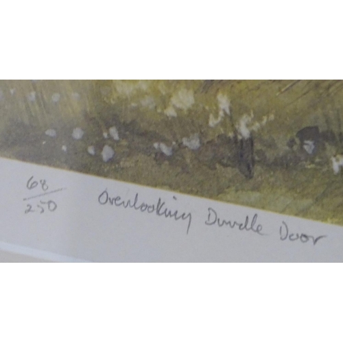 1293 - Andrea Bates (b. 1943), Limited edition prints, x3, The Rambling Rose, A country garden with flowers... 