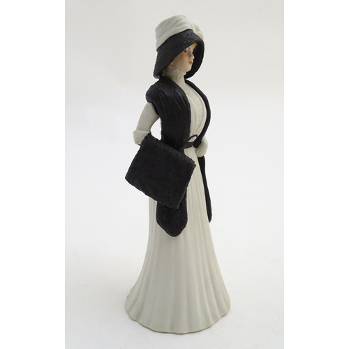 96 - A Wedgwood porcelain figure of a lady Charlotte from The Hyde Park Collection. Marked under. Approx.... 