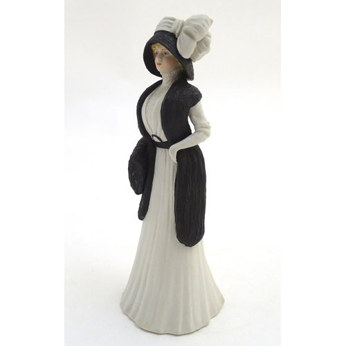 96 - A Wedgwood porcelain figure of a lady Charlotte from The Hyde Park Collection. Marked under. Approx.... 