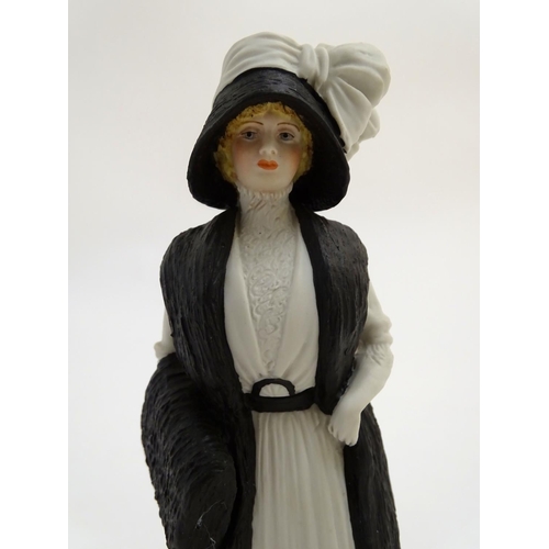 96 - A Wedgwood porcelain figure of a lady Charlotte from The Hyde Park Collection. Marked under. Approx.... 