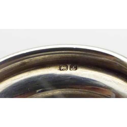 187 - A silver christening mug hallmarked Chester  with scroll handle Chester 1923 maker AW. 3