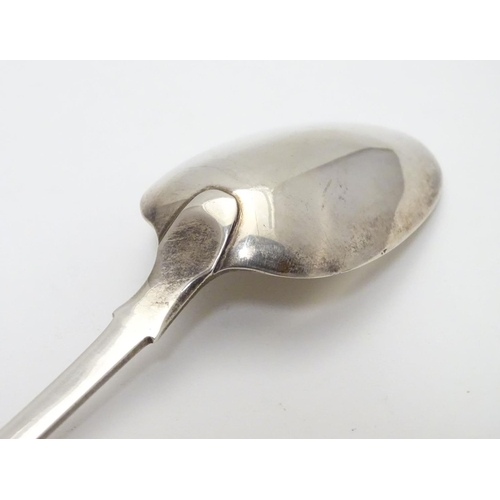 227 - A William IV silver fiddle pattern table spoon hallmarked  Exeter 1831 maker Jonathan Ramsey 8 1/2