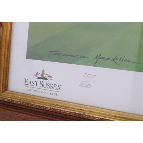 164 - After Terence Mecklin, XX-XXI, Limited edition print, 7 / 250, The Putt for Birdie, A landscape scen... 