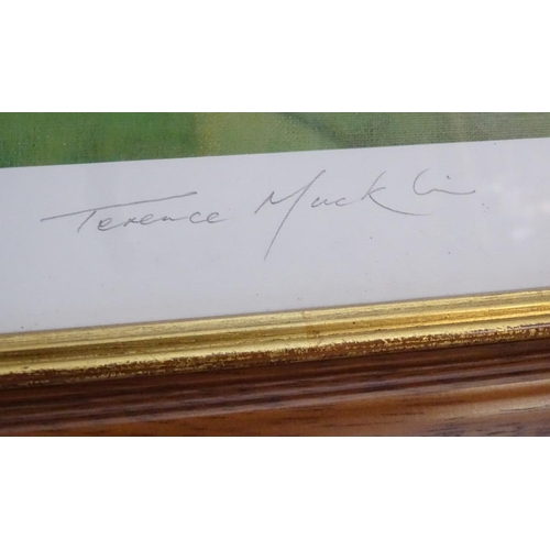 164 - After Terence Mecklin, XX-XXI, Limited edition print, 7 / 250, The Putt for Birdie, A landscape scen... 