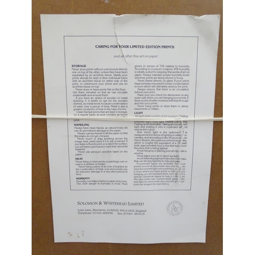 178 - After Philip Toon, XX, Signed limited edition print no. 237/350, Horse racer John Francombe on Rythm... 