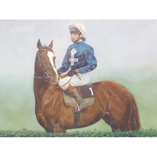 178 - After Philip Toon, XX, Signed limited edition print no. 237/350, Horse racer John Francombe on Rythm... 