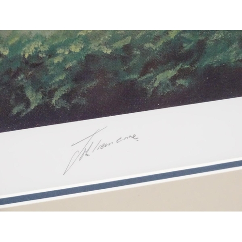 178 - After Philip Toon, XX, Signed limited edition print no. 237/350, Horse racer John Francombe on Rythm... 