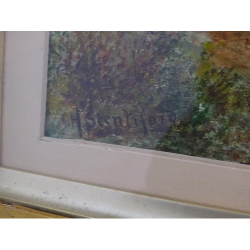 212A - H. Steniford, XX, Scottish School, Watercolour, The Little Trespassers, Two young children and a you... 