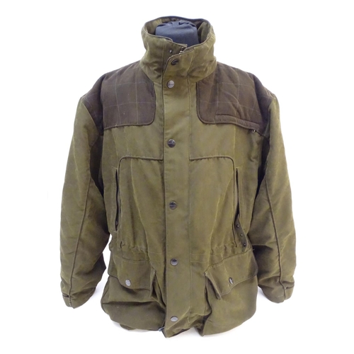 309 - A Sherwood Forest green shooting jacket, size 5XL
