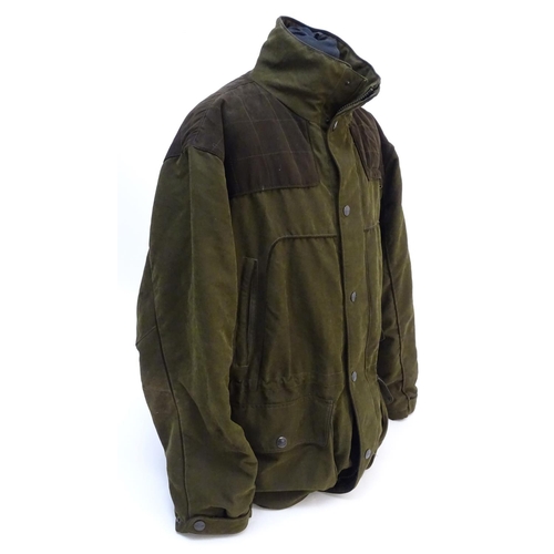 309 - A Sherwood Forest green shooting jacket, size 5XL