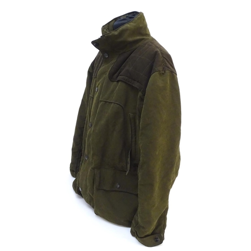 309 - A Sherwood Forest green shooting jacket, size 5XL